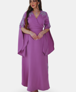 تريجر آيلاند - فستان طويل بأكمام واسعة مطرز