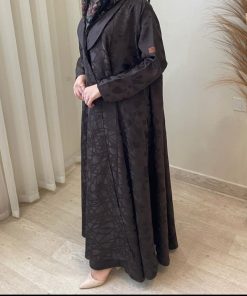 Alternative view of مارينا للعبايات - ‏عباية كلوش جاكار ‏بني