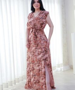 Alternative view of أوبرا فاشن - فستان ناعم مشجر بدون اكمام