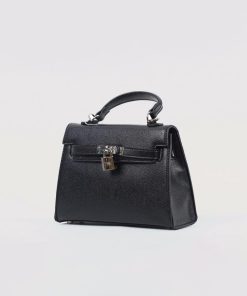 Alternative view of أوبرا فاشن - شنطة يد بقفل مصنوعة من الجلد الفاخر