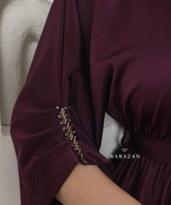 Alternative view of ورزان - فستان ناعم دبل كلوش بتطريز