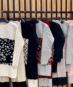 Alternative view of فاميلي كوتون - بجامة تريكو قطعتين منقوشة