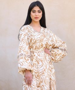 Alternative view of أوبرا فاشن - جلابية بنقوش فاخرة وتصميم عصري لإطلالة أنيقة