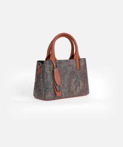 Alternative view of أوبرا فاشن - شنطة يد باجكو جلد وسلسلة ذهبية بلون جملي فاتح