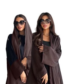 دار امتنان - بكج عبايتين باللون البني صيفية أنيقة- 1562