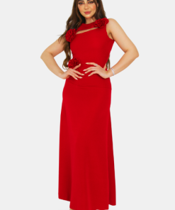 Alternative view of تريجر آيلاند - فستان ناعم بورود على الكتف والخصر