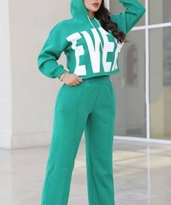 فاميلي كوتون - بجامة فليس لون أخضر