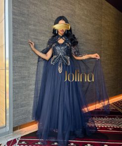 جولينا - فستان طيف Navy Tiara كحلي