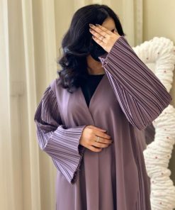 Alternative view of مارينا للعبايات - عباية تكسير لون موف فاتح