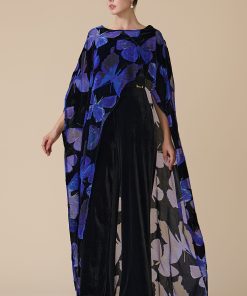 Alternative view of اكتان - جمبسوت بنفسجي مع كاب بطبعة فراشات