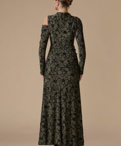 Alternative view of اكتان - فستان ذهبي طويل لامع