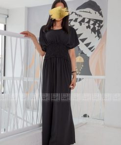 Alternative view of دار امتنان - فستان عباية اسود مزموم 1108