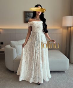 جولينا - فستان Wahj وهج بيج ناعم