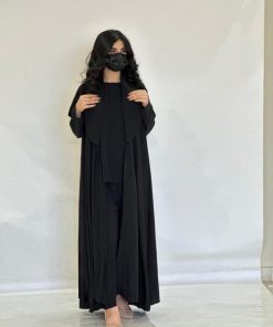 Alternative view of مارينا للعبايات - عباية كلوش لون اسود