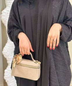 مارينا للعبايات - عباية فراشة دبل فيس لون اسود