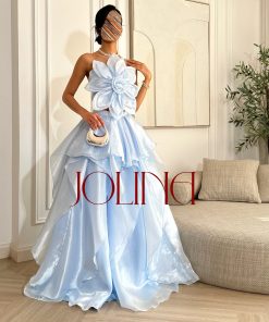 جولينا - فستان سماوي قطعتين سهرة