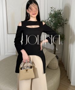 جولينا  - جمب سوت اسود مع بيج