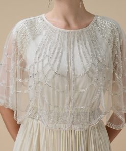 Alternative view of اكتان - فستان بليسيه طويل سكري