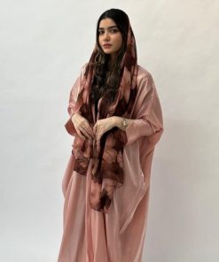 مارينا للعبايات - عباية فراشة لون وردي