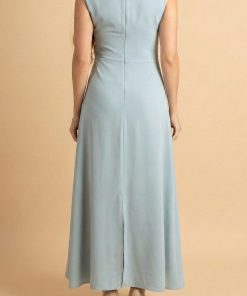 Alternative view of اكتان - فستان ماكسي درابيه مزيت بالفصوص لون أزرق