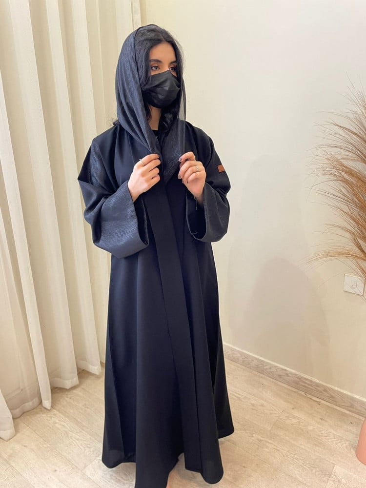 مارينا للعبايات - عباية كتان لمعه من الاكمام - Image 2