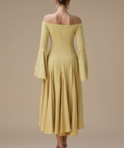 Alternative view of اكتان - فستان اصفر ماكسي اوف شولدر