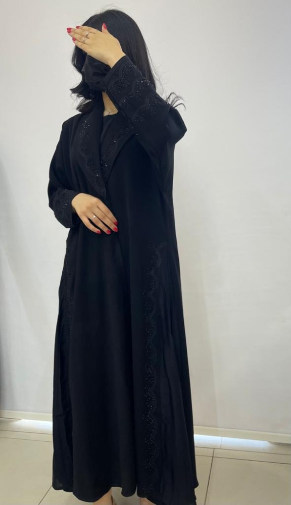 مارينا للعبايات - عباية شك اسود - الصورة 2