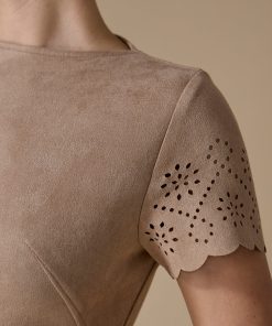 Alternative view of اكتان - فستان بني ميدي شامواه