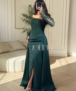 جولينا - فستان زيتي