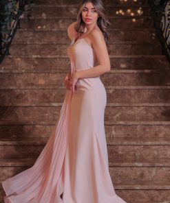 Alternative view of لورا فاشن - فستان سهرة أريا بالكتف المنحوت