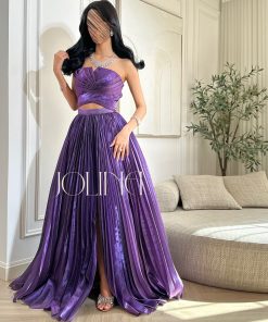 Alternative view of جولينا - فستان قطعتين بنفسجي