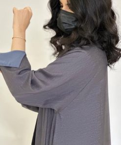 مارينا للعبايات - عباية كلوش لامعه لون رمادي