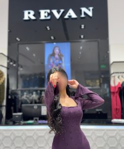 Alternative view of ريفان - فستان سهرة فاخر بتطريز راقٍ وقصة أنثوية جذابة من ريڤــان