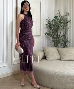 Alternative view of جولينا - فستان موف سهرة