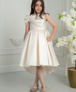 Alternative view of لورا فاشن - فستان بناتي أنيق بلون أوف وايت بتصميم فاخر للمناسبات