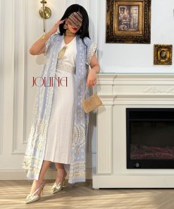 جولينا  - جلابية قطعتين بنفسجي