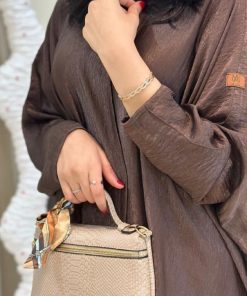 مارينا للعبايات - عباية فراشه لون بني