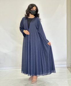 Alternative view of مارينا للعبايات - عباية كلوش لامعه لون كحلي