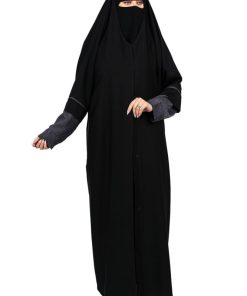 عبايات روزا - عباية رأس منسوجة من قماش الصالونا الكوري الأصلي