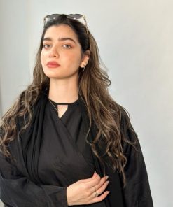 مارينا للعبايات - عباية فراشه لون اسود