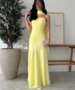 فستان ليمون سوربيه جورجيت - فستان ليمون سوربيه جورجيت