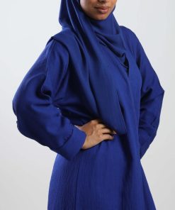 أمول - عباية باللون الأزرق الزاهي خامة باردة Z2019