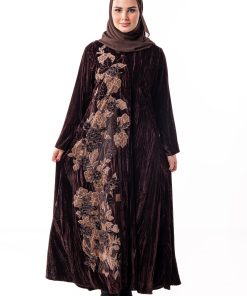 Alternative view of زاهية - عباية سلاف الشتوية باللون البني