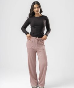 عرفة - بنطلون نسائي سادة مع جيوب