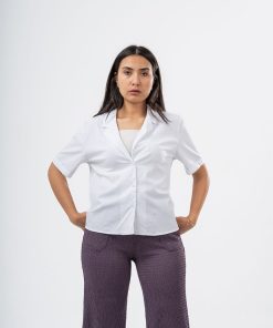 عرفة - بلوزة نسائية بأكمام نصفية