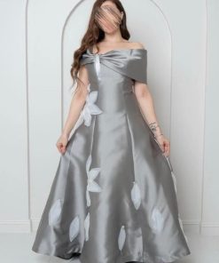 فستان أوف شولدر أوراق كرستال - فستان أوف شولدر أوراق كرستال