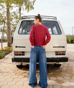 Alternative view of عرفة - بنطلون جينز نسائي واسع