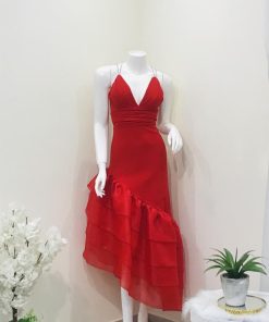 فستان السهرة الرسمي بتصميم الـ V-Neck - فستان السهرة الرسمي بتصميم الـ V-Neck