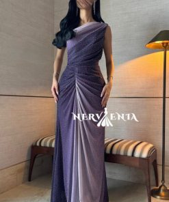 Alternative view of فستان إليجانس نوار تل بفصوص - فستان إليجانس نوار تل بفصوص