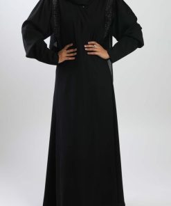 Alternative view of أمول - عباية سوداء بتصميم فخم ومميز 5043